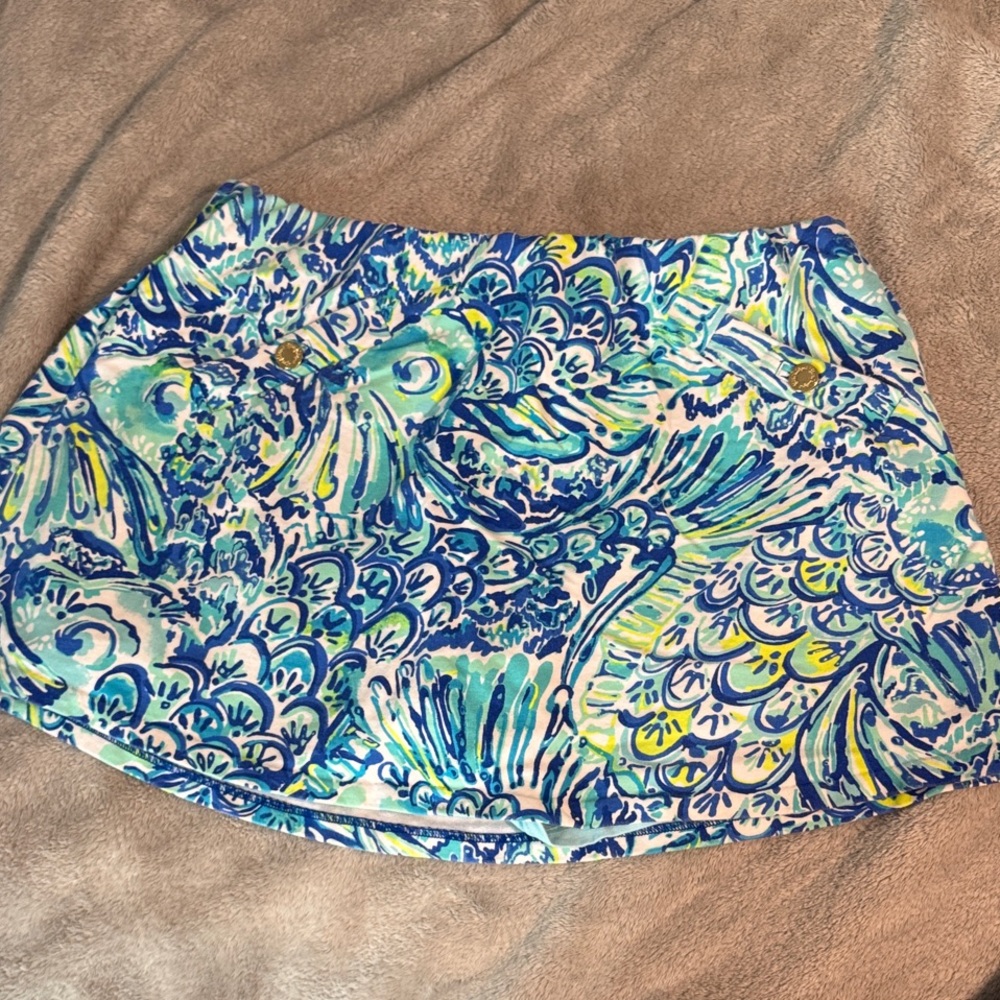 Lilly Pulitzer Blue Crush knit skirt